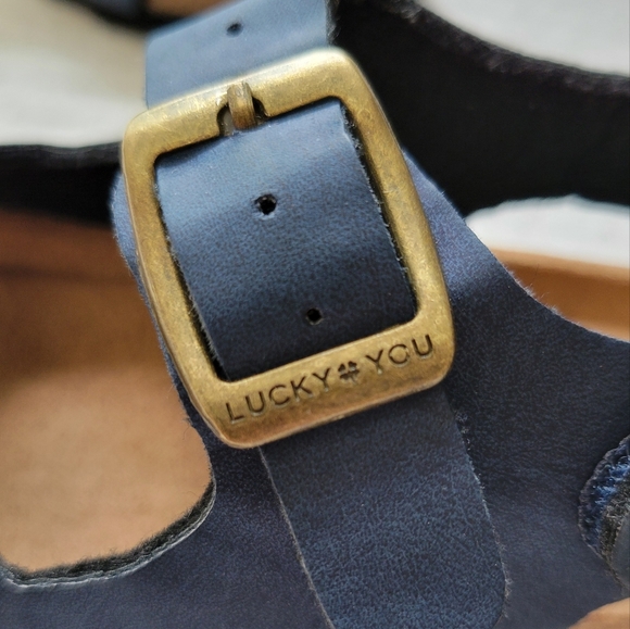 Boys Lucky Brand Toddler Blanc Foodbed Sandals Size 6 or 7 - Picture 2 of 9